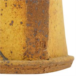 Jim Robison (British 1939-): Floor standing studio pottery vessel, impressed marks near base, H57cm 