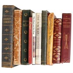 Collection of equestrian and coaching related books to include 'The Book of the Horse' and 'Modern Farriery' (18)