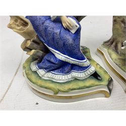 Two Royal Worcester figures from the Victorian Ladies series comprising of Alice and Cecilia, H21cm 