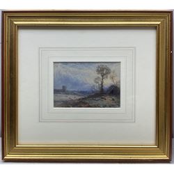 Myles Birket Foster RWS (British 1825-1899): The Flock at Sunset, watercolour signed with monogram 11cm x 16cm 
Provenance: private collection, purchased James Alder Fine Art, Hexham