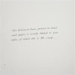 Large collection of Mortimer Menpes and AC Black travel books including notable limited and signed volumes 'Durbar' signed 888/1000, 'Paris' de-luxe edition 147/500, 'Cruikshank's Water-Colours' signed 31/300, 'Yorkshire Coast & Moorland Scenes' signed by Gordon Home 150/200 etc approx 100 volumes
