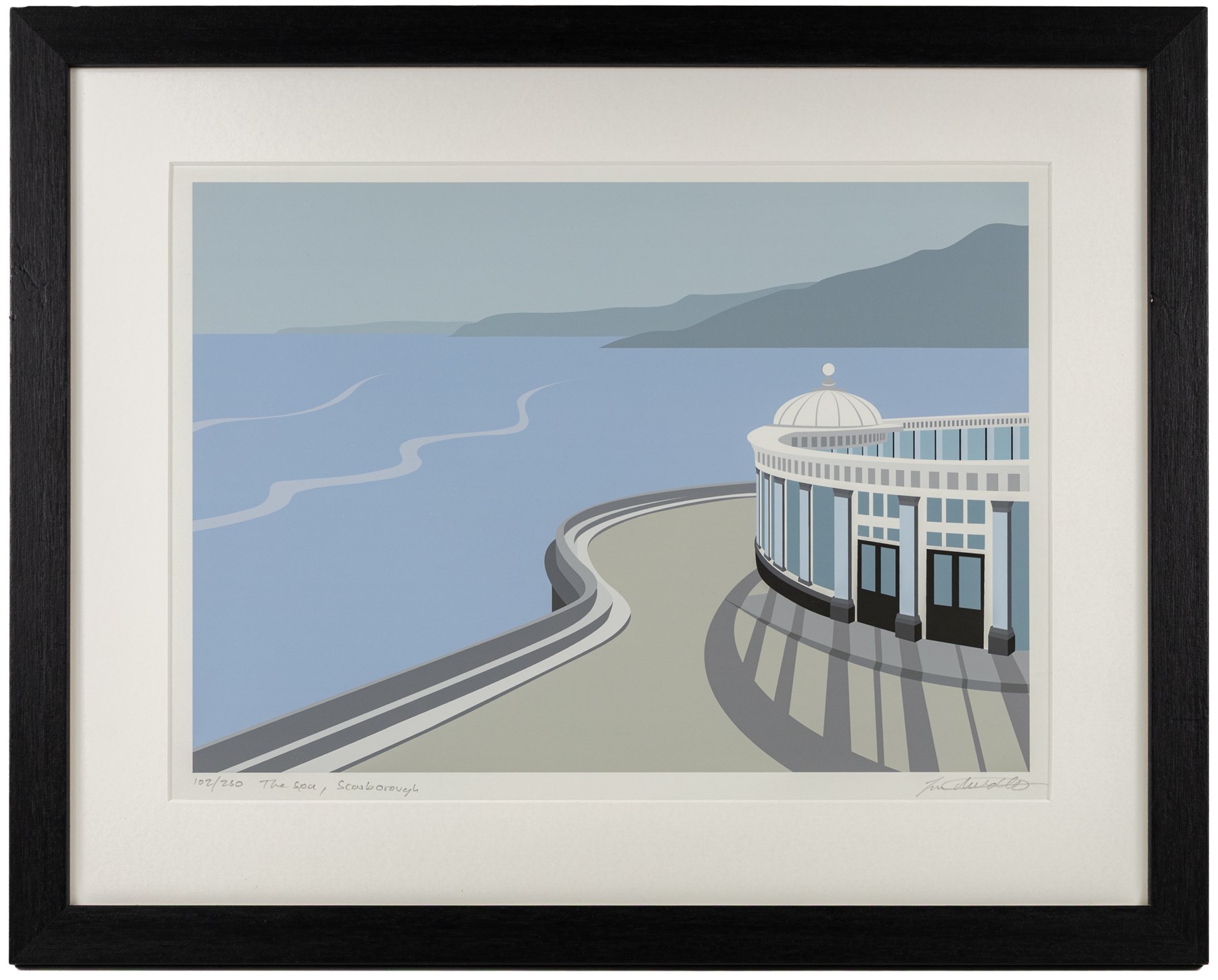 Ian Mitchell (British Contemporary): 'The Spa - Scarborough', limited edition digital lithograph signed titled and numbered 102/250 in pencil 29.5cm x 41.5cm