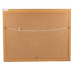 Frank Rousse (British fl.1897-1917): Seagulls off St Anne's Staith - Whitby Harbour, watercolour signed 34cm x 51cm 