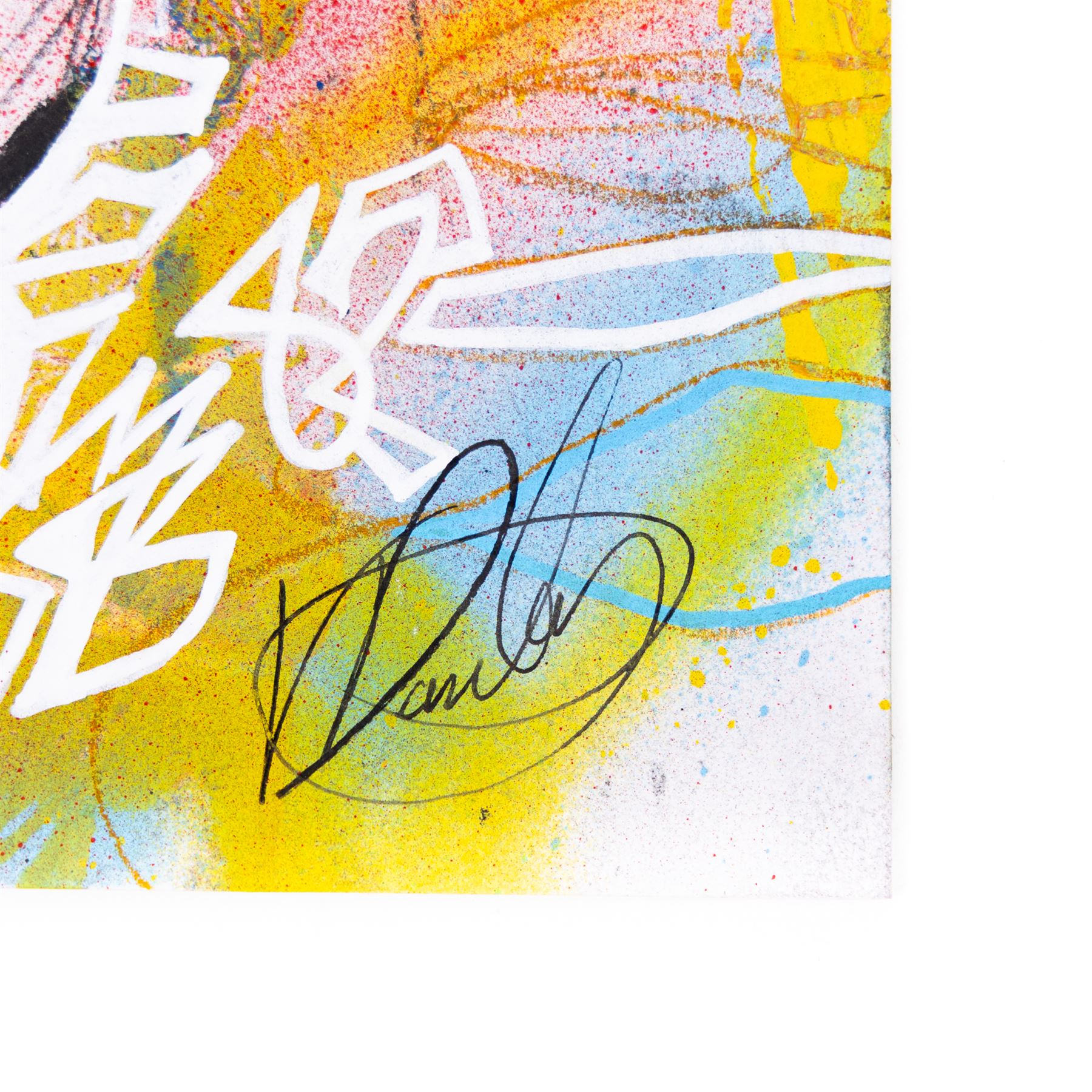 Vin Dantes (Contemporary): Chromazephyr, charcoal and acrylic on paper signed 42cm x 30cm (unframed)