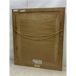 V L Fawkes (Mid 20th century): 'Summer Flowers', watercolour signed, titled with artist's address Well close Cheltenham verso 56cm x 47cm