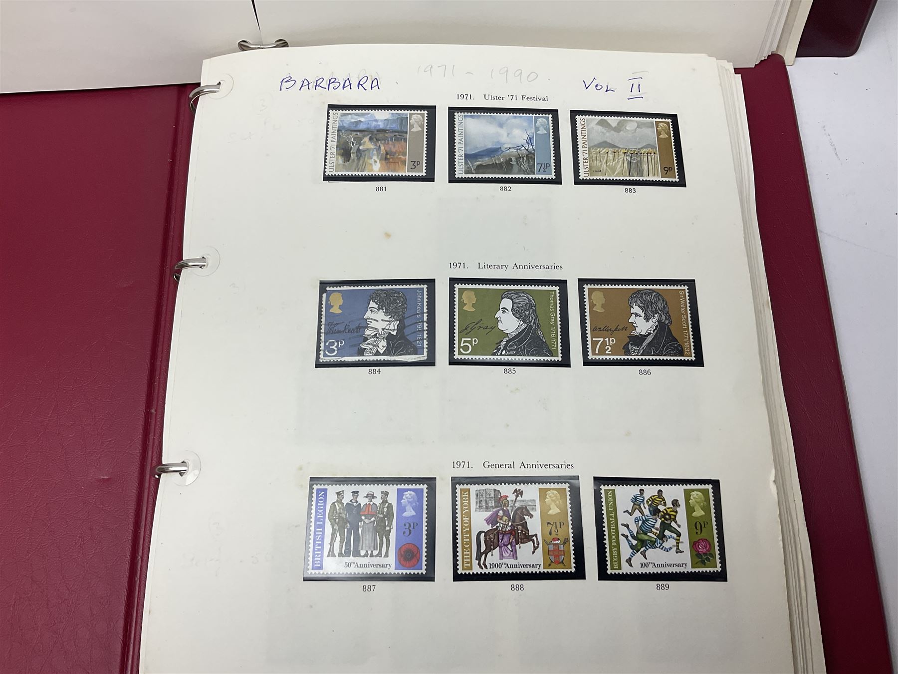 Great British stamps including Queen Elizabeth II mostly commemorative mint decimal issues with 1st class, miniature sheets etc, pre-decimal issues and other QEII stamps with mint and used, housed in four ring binder folders and loose
