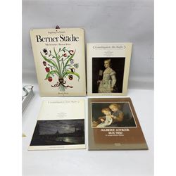 Group of art reference books and folios to include Ars Sacra Christian Art and Architecture of the Western World and Albert Anker 1831-1910, etc 