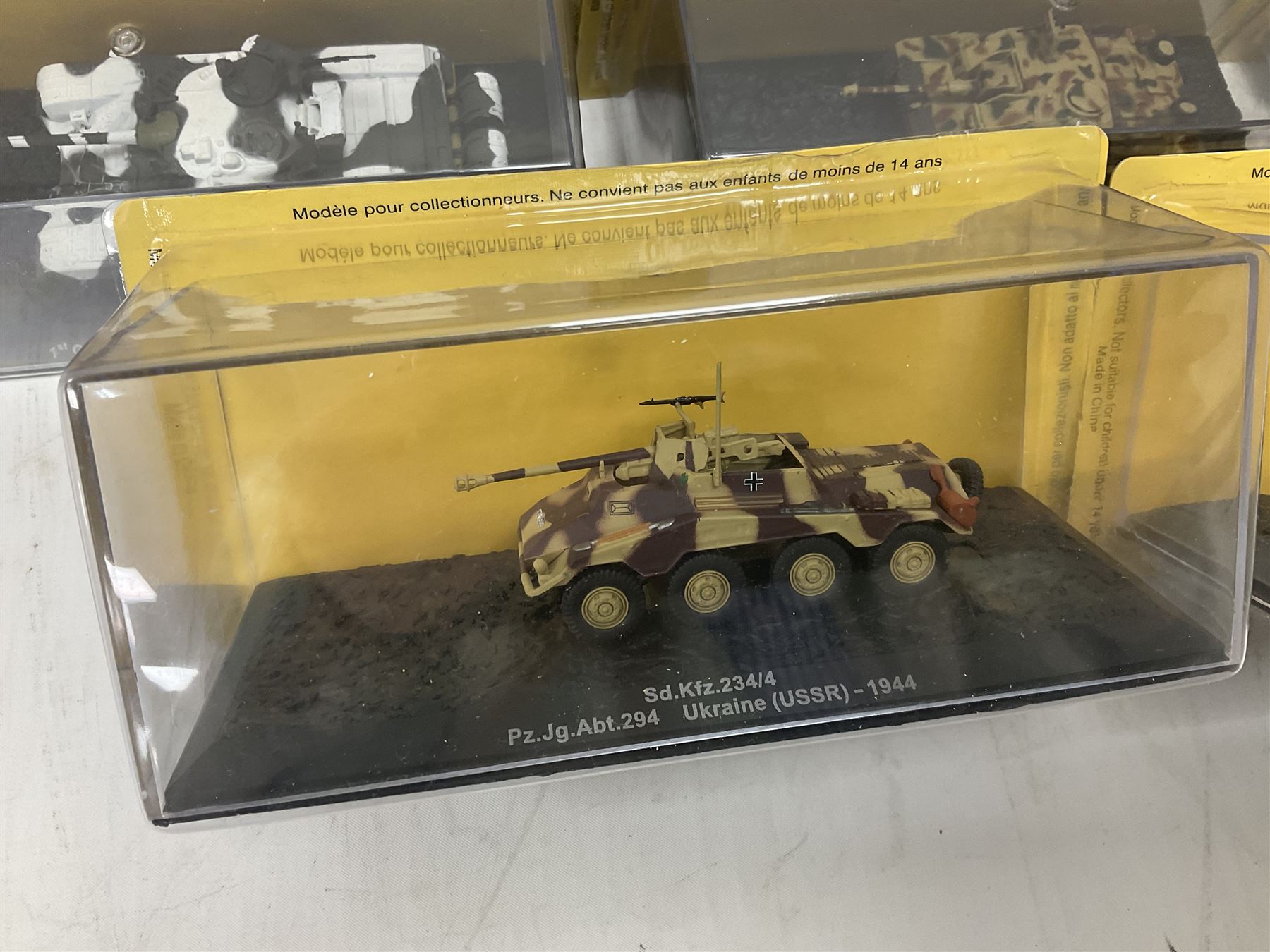 DeAgostini The Combat Tanks Collection -  forty-six periodical issued die-cast models of tanks; in plastic display cases in unopened blister packs (46)