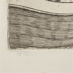 Frederick George Austin (British 1902-1990): A Woman on her Houseboat and  The Tavern Maid and Patron, two drypoint etchings signed in the plate and inscribed in pencil max  14cm x 11cm (2) (unframed) 
Provenance: direct from the granddaughter of the artist