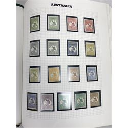 Australia 1913 and later stamps, including used and unused examples, postage due stamps, Queen Elizabeth II issues etc, housed in 'The Utile Hinged Leaf Album'