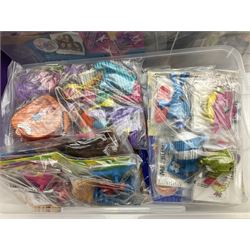 Large quantity of Mcdonalds toys to include Herbie and Polly Pocket in three boxes