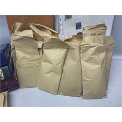 World stamps including Australia, Antigua, Canada, New Zealand, St Vincent, Republic of Maldives, Norfolk Island, Malta etc, Great British and other first day covers, Queen Elizabeth II 60th Birthday commemorative stamps etc, housed in five albums/folders and loose, in one box