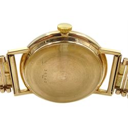 Excalibur 9ct gold gentleman's 21 jewels automatic incabloc bracelet wristwatch, hallmarked