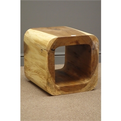  Hardwood cube coffee table, 45cm x 45cm, H45cm  