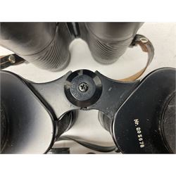 Eleven cased pairs of binoculars to include Summit 8x30,  Concord 8x40, Tasco no. 106 8x - 16x40, Chinon 10x50, Tokina 7x42 Field, Zoom 6x- 12x32 etc