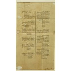 Double page handbill for Newmarket Second October Meeting 1802' printed by Robert Rogers 31cm x 40cm, another 'Newmarket Craven Meeting April 1803' and a single sheet handbill for York Races May 1798 in one frame 45cm x 117cm
 
Provenance: property of a Nobleman