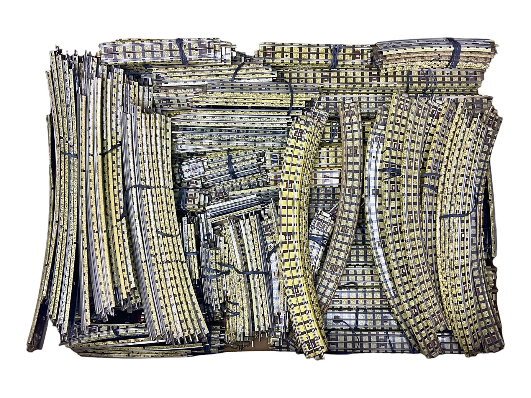 Hornby Dublo - large quantity of three-rail track including various length straights and curves etc; all unboxed