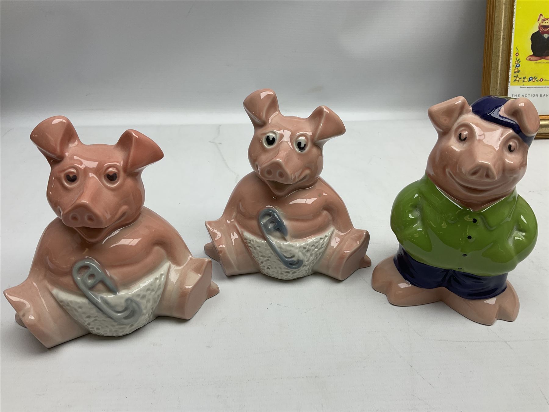 Full Set of Wade Natwest Pigs to include cousin Wesley, with an