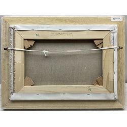 James Miller (British 1962-): 'J Class Regatta - Falmouth 2015', oil on canvas signed, titled verso 31cm x 47cm