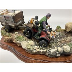 Border Fine Arts limited edition 'All In a Days Work' figure, 779 of 1500, model no B0593, modelled by Kirsty Armstrong, with certificate, H13cm L31.5cm. 