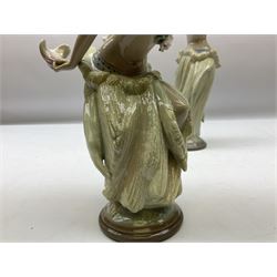 Two Lladro figures, comprising Momi no 1529 and Mahlia no 1531, both with original boxes, both year issued 1987, year retired 1989, largest example H29cm