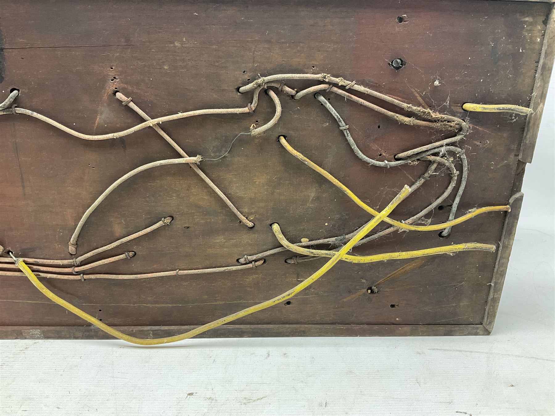 Railway  repeater signal box, with signals for train on line and arrival, H97cm