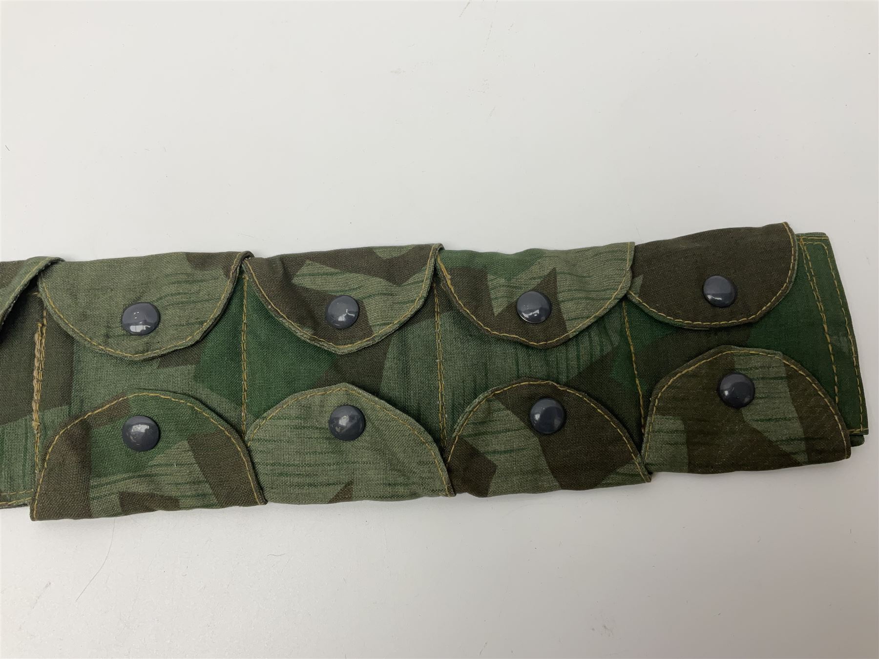 WW2 German Luftwaffe Parachutist's camo bandolier; stamped 0/0510/0052 1943