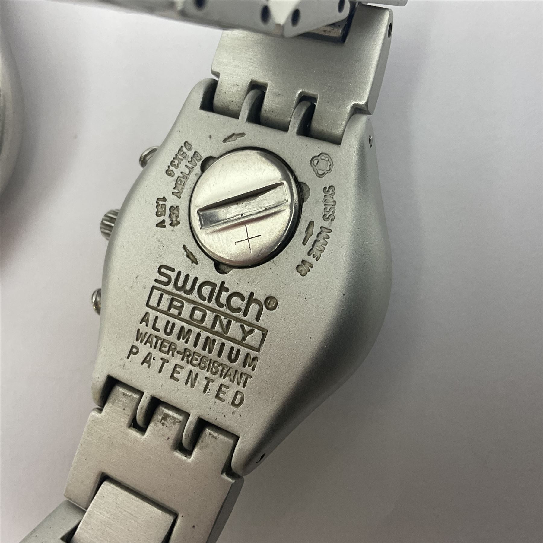 Six Swatch wristwatches, including automatic example