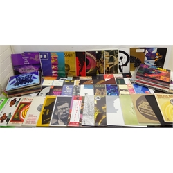  Collection of vinyl LP's including The Rubber Band, Dee Felice Trio, Barney Wilen, Susan Phillips, Jazz and other music in one box (112)  