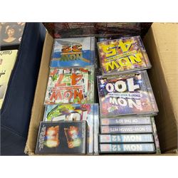 Collection of assorted vintage phonecards to include BT examples and quantity of Now! Thats what i call music vinyls and tapes etc, DVDs etc