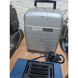 Eight vintage projectors, including Bell & Howell Moviemaster, Aldis 303, Boots Colormaster, Ernst Plank, Hi-Lite etc