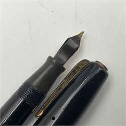Five Waterman's fountain pens, to include Ideal, 152V, 701 etc, four with 14ct gold nibs