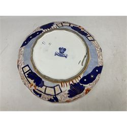 Masons wash jug and bowl decorated in the Imari palette, bowl D35cm