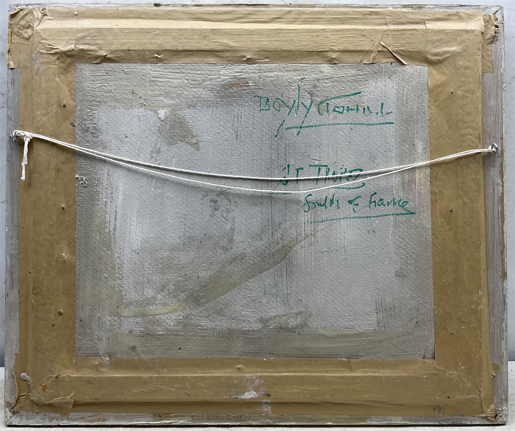 Cecil Rochfort D'oyly John (British 1906-1993): 'St Tropez - South of France', oil on board signed, titled verso 40cm x 50cm