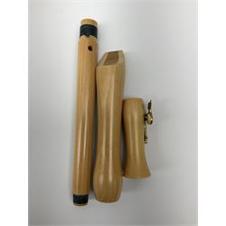 Moeck Flauto Dolce Rondo three-piece maple recorder, boxed with paperwork