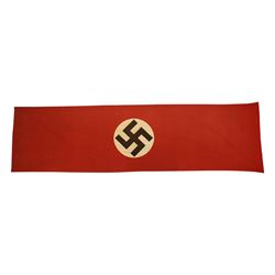 WWII German Third Reich NSDAP flag, with central swastika, L260cm