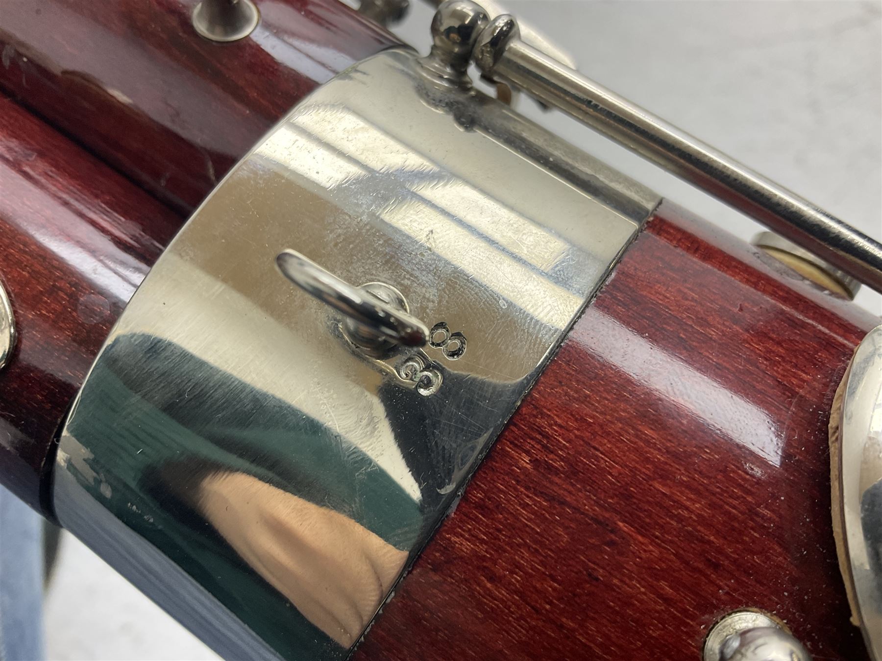 Lafleur bassoon imported by Boosey & Hawkes from Czechoslovakia, serial no.8 2600; in fitted hard carrying case with crooks and accessories