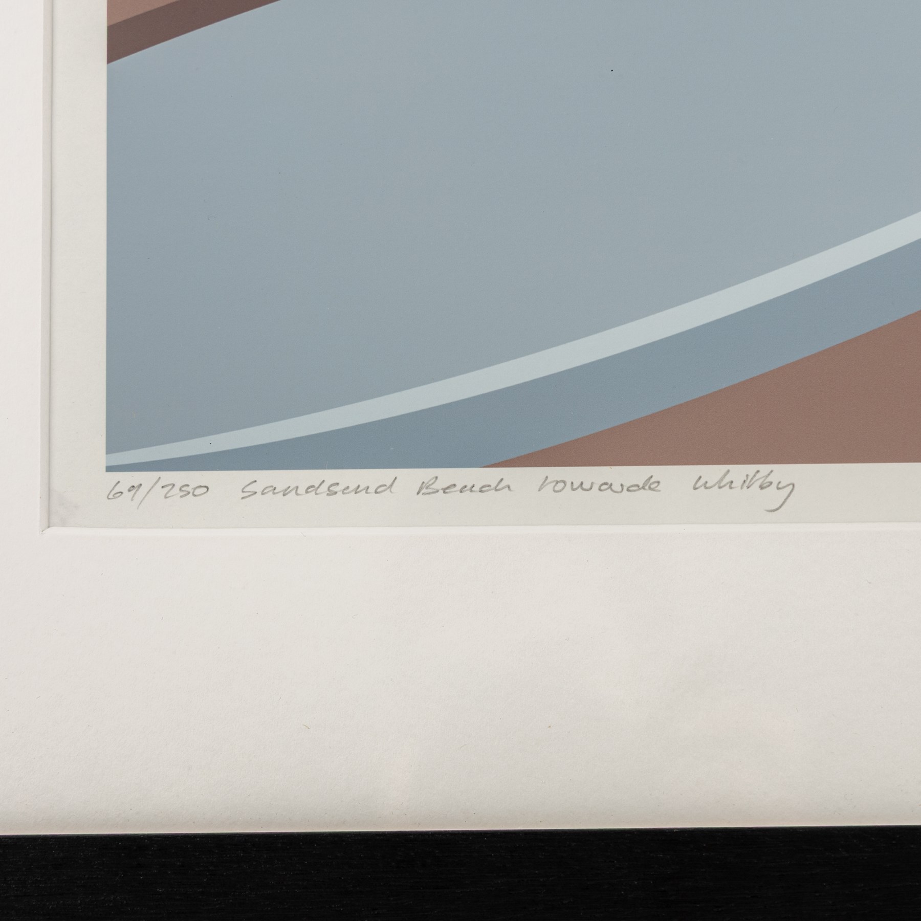 Ian Mitchell (British Contemporary): 'Sandsend Beach towards Whitby', limited edition digital lithograph signed titled and numbered 69/250 in pencil 29.5cm x 41.5cm