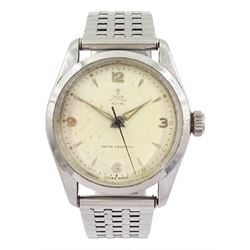 Tudor Oyster Royal gentleman's stainless steel manual wind wristwatch, Ref. 7934, case No. 135924, on stainless steel strap