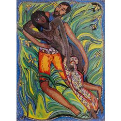 Edward Harris Wolfe (South African 1897-1982): 'Song of Songs', set of twelve limited edition lithographs on silvered paper each signed and numbered 228/250 in pencil, 36cm x 26cm, in matching frames (12)