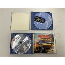 Dreamcast console, one controller, original instruction booklet with magazine and four games, ‘Aerowings’, ‘Buggy Heat’, ‘ Racing Simulation Monaco Grand Prix’ and ‘Who Wants to be a Millionaire’, all in original cases with instruction booklets 