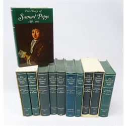  The Diary of Samuel Pepys. ed. R.C. Latham & W. Matthews, first. ed. pub. G. Bell and Sons 1970, 11 vols with d/w (11)  