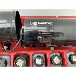 Jobo Colorprocessor CPA 2  fitted with a JoboDrum 2830 drum, DrumModul 2870, three plastic cylinders and six chemistry storage bottles, Jobo Colorprocessor CPA 2, fitted with JoboDrum 4531, four plastic cylinders and 4 chemical storage bottles, and nineteen development trays of various sizes, all untested