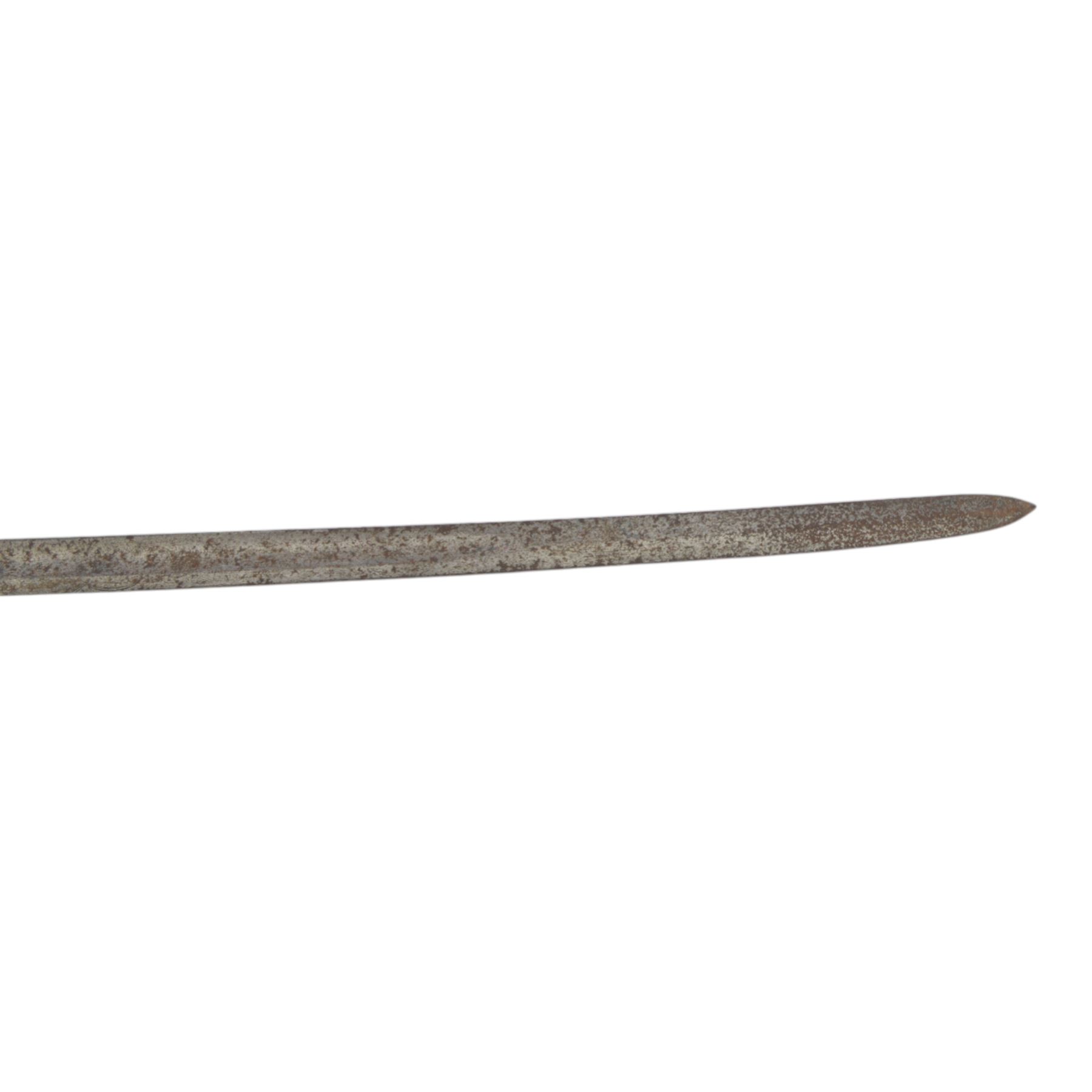 Victorian Rifle Regiment officer's sword,  1827 pattern, with 78cm steel blade, wirebound fishskin grip, overall L92cm