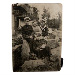 Russian Red Army; eight photographs of soldiers