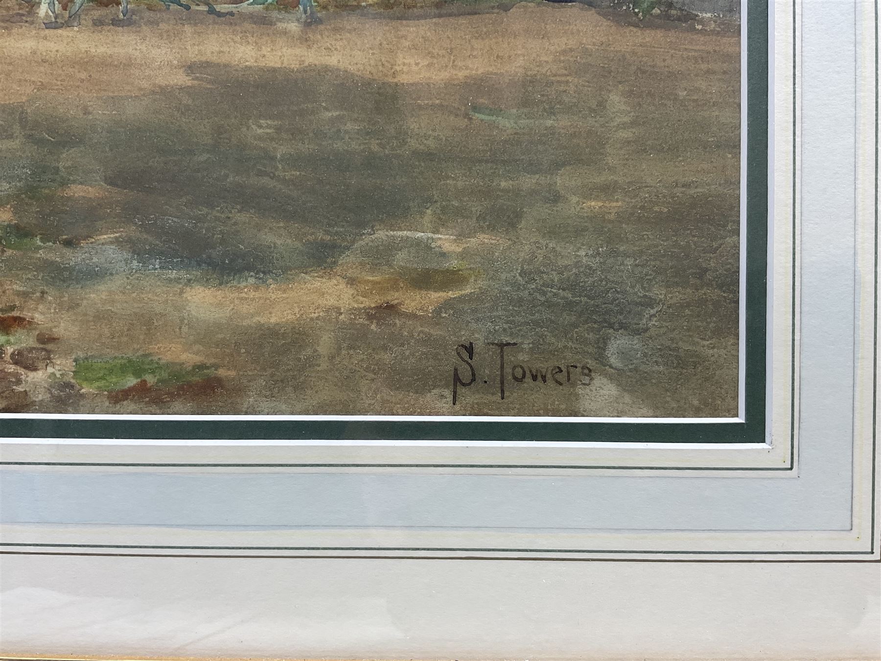 Samuel Towers (British 1862-1943): Horses Working the Field, watercolour signed 48cm x 72cm 