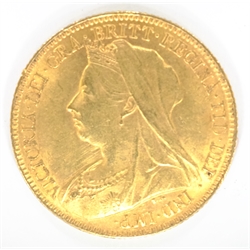  1896 gold half sovereign  