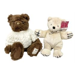 Giorgio Beverly Hills, 20th anniversary collectors bear and Burberry 'the honey bear L'ourson honey' bear