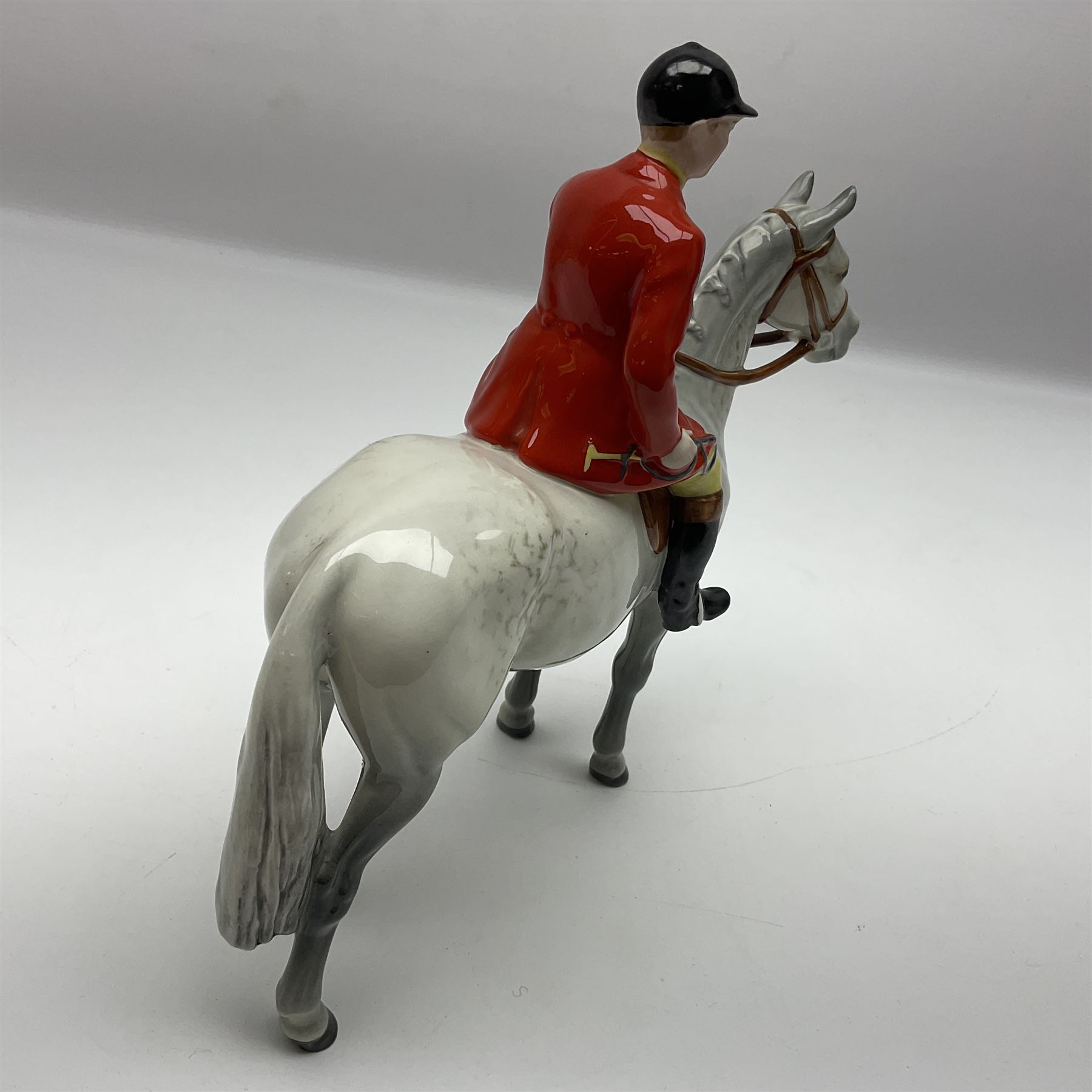 Beswick Huntsman on grey horse, no.1501, with printed mark beneath, H21cm