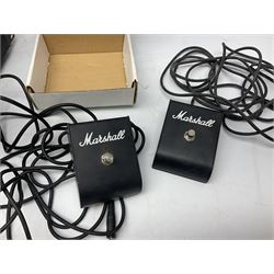 Kam KXR300 and KXR300 V2 power amplifiers, two Marshall footswitches, Boss GA-FC(B) footswitch controller, M.N.C titanium horn driver, Bodyrez acoustic pickup enhancer and Cadine CP-40 acoustic guitar effects pedal (8)